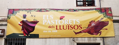 Pancarta dels Pastorets dels Lluïsos