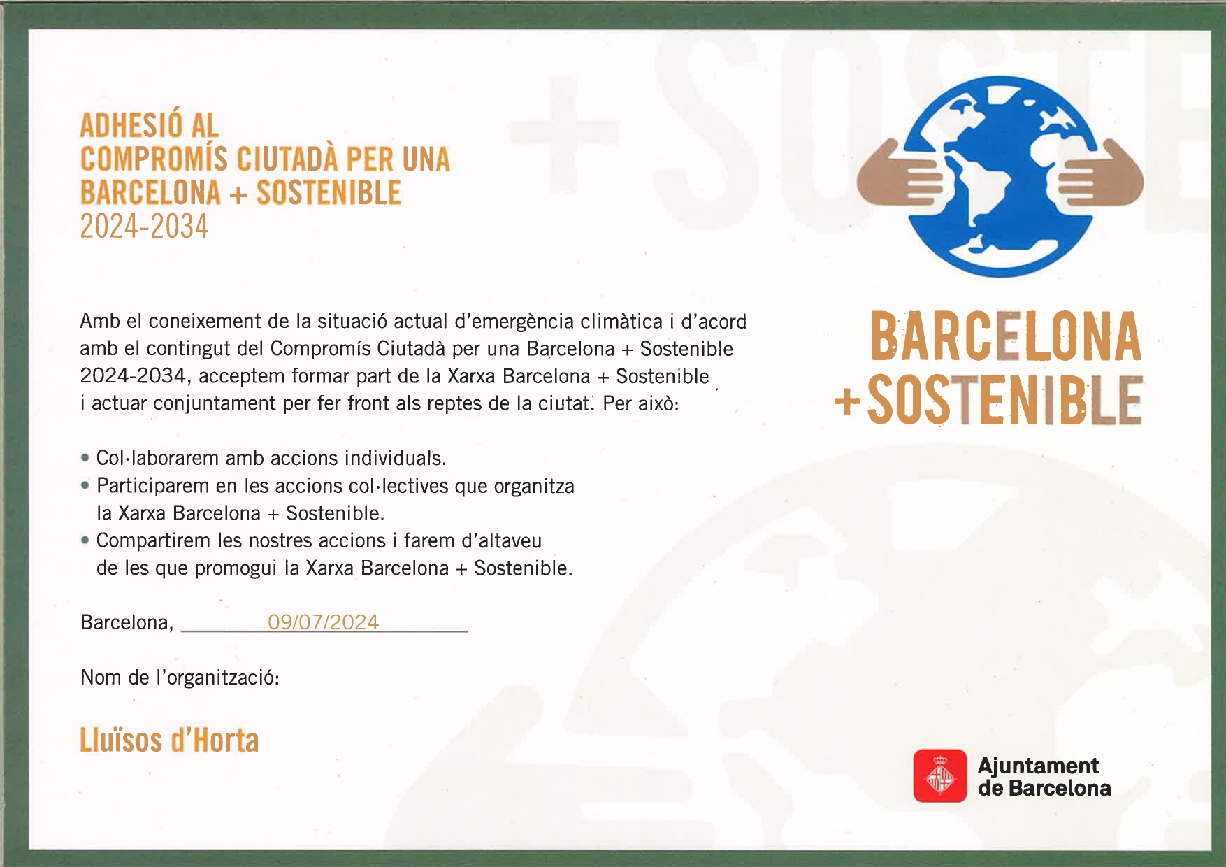 Adhesio Barcelona + Sostenible